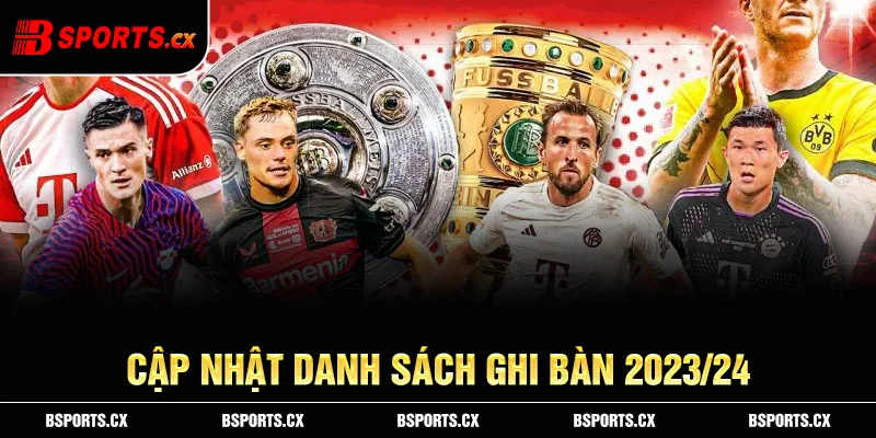Cập nhật danh sách ghi bàn 2023/24